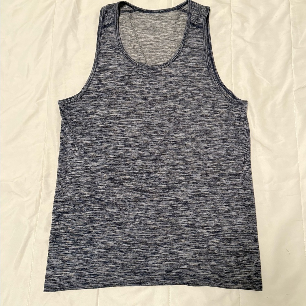 Lululemon blue heathered workout tank